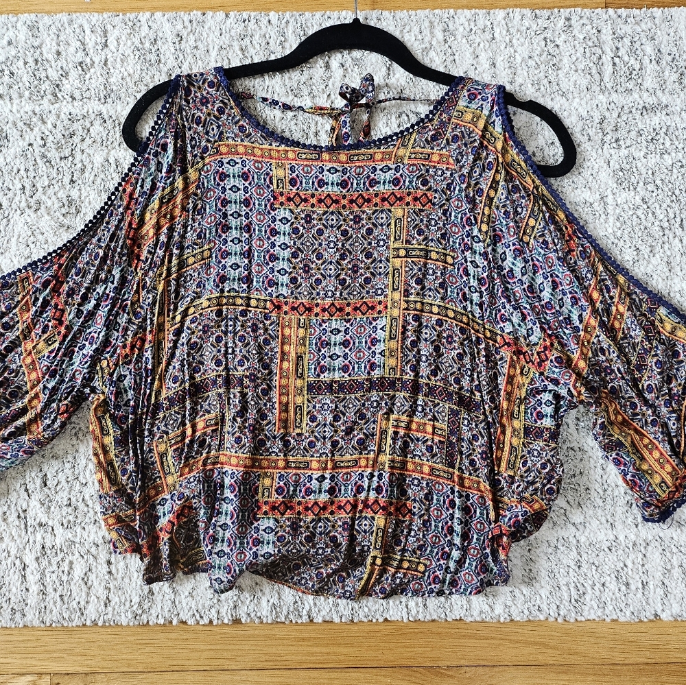 Elodie Boho Chic Patterned Blouse